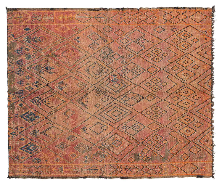 Vintage Moroccan Rug Tahire