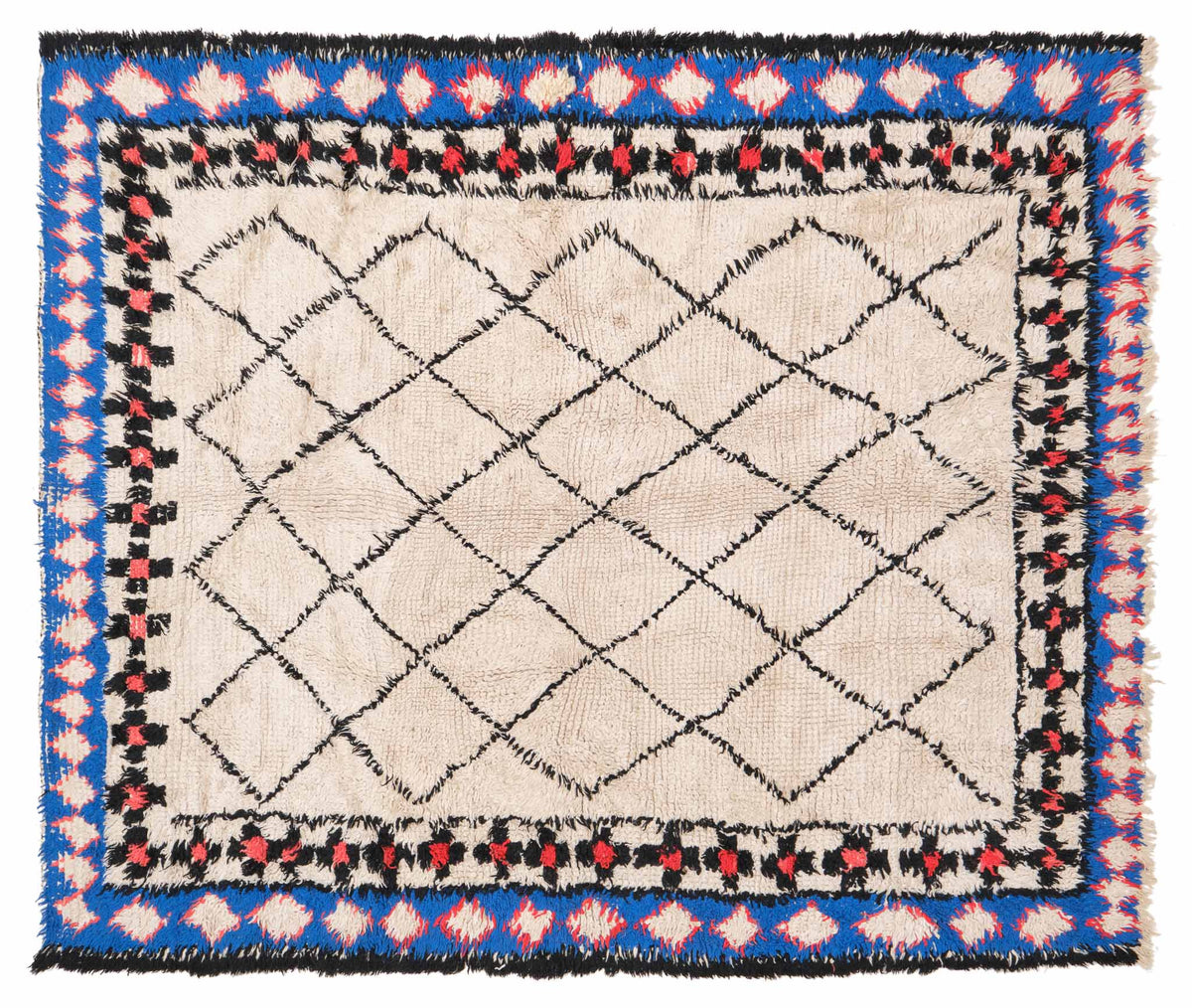 Vintage Moroccan Rug Shinnosu
