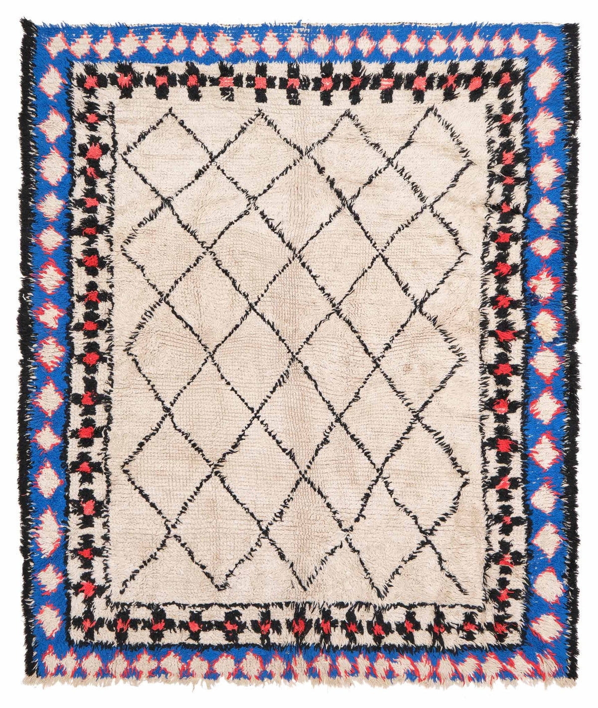 Vintage Moroccan Rug Shinnosu