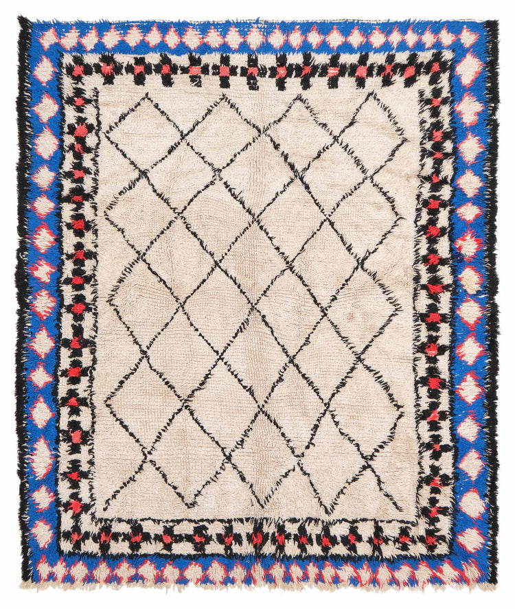 Vintage Moroccan Rug Shinnosu