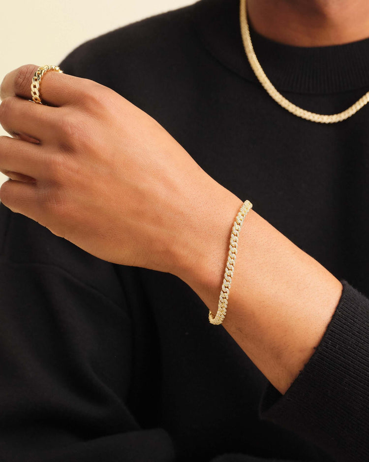 Iced Out Cuban Link Bracelet 5mm - JAXXON