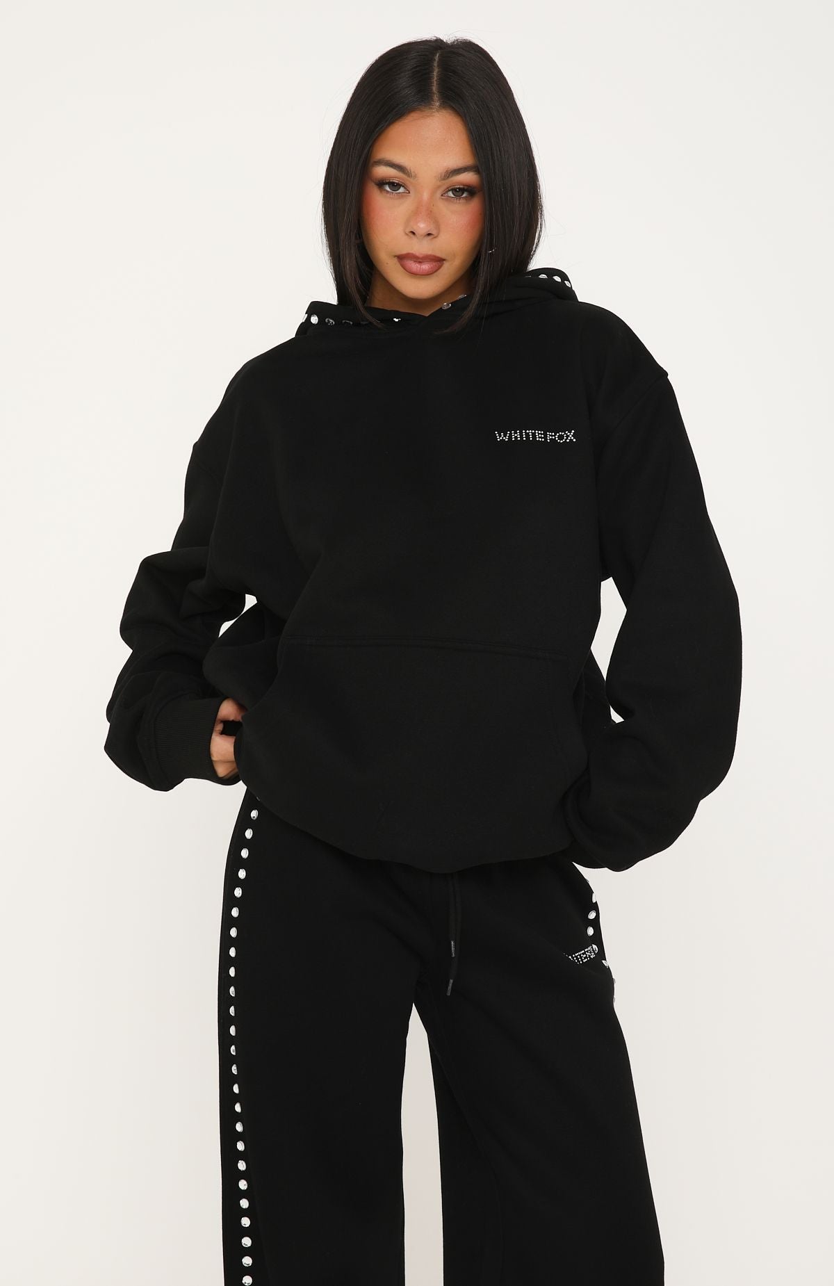 Shining Moment Oversized Hoodie Black