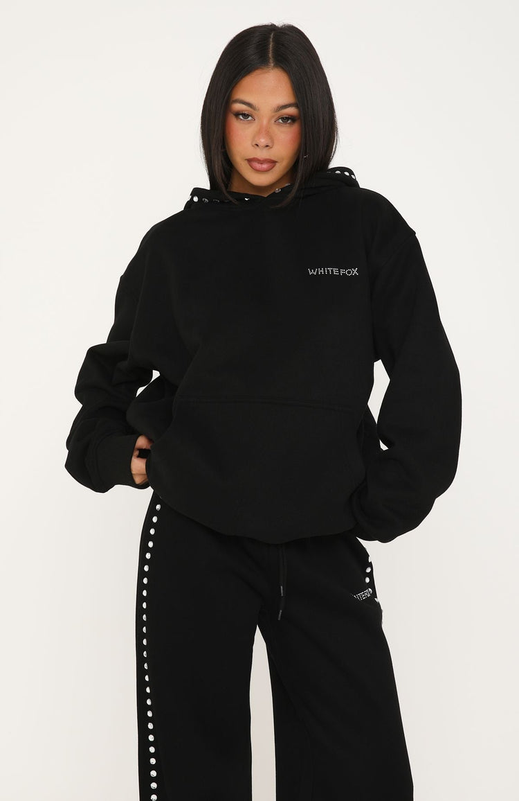 Shining Moment Oversized Hoodie Black