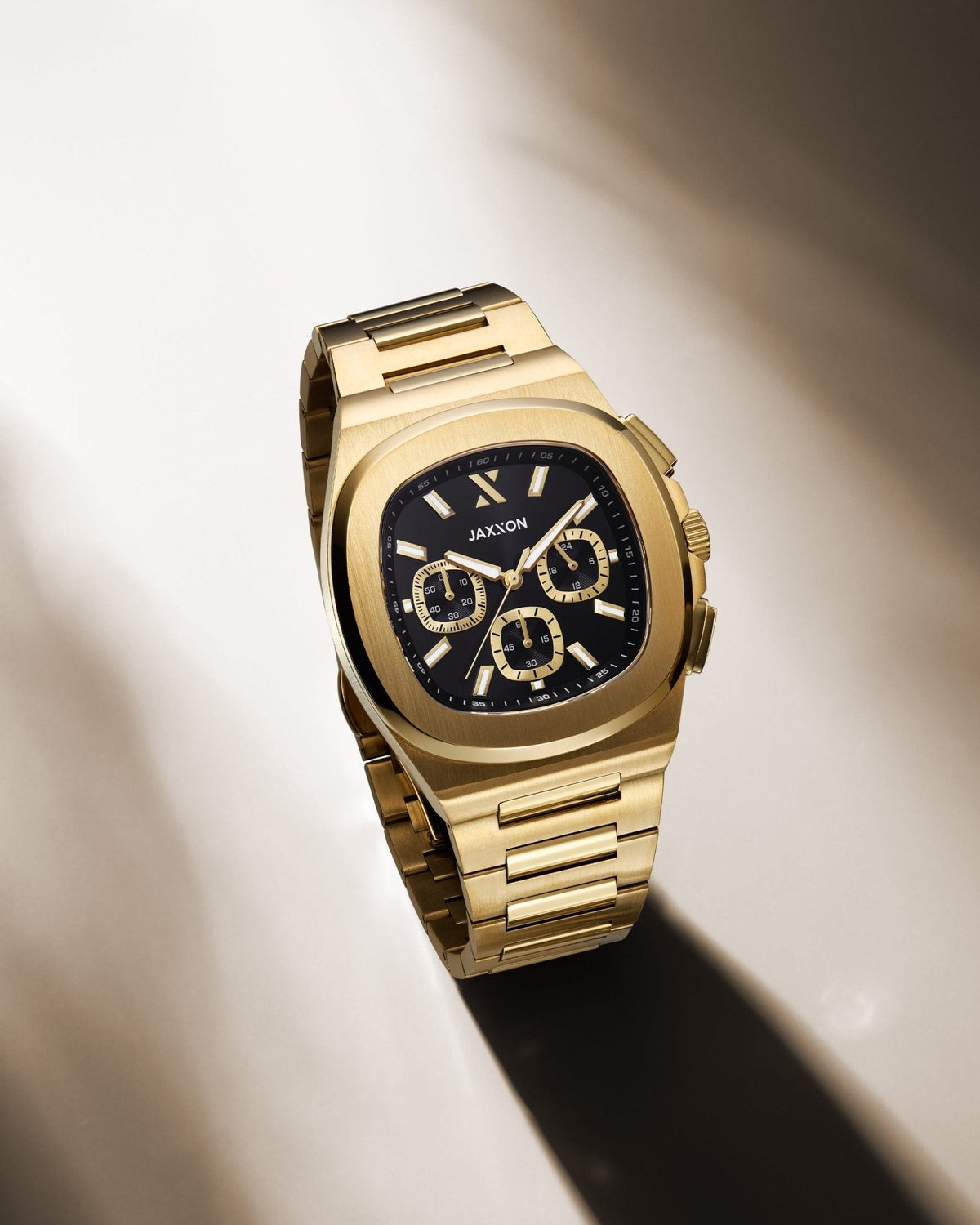 JX1 Chronograph Watch + Cuban Link Bracelet 5mm - JAXXON