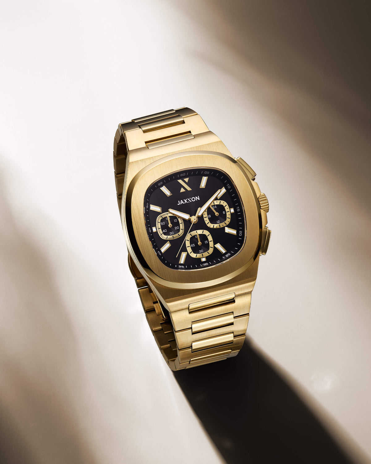 JX1 Chronograph Watch + Cuban Link Chain 8mm - JAXXON