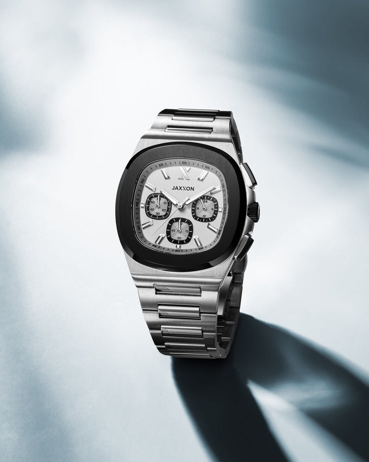 JX1 Chronograph Watch + Cuban Link Bracelet 5mm - JAXXON