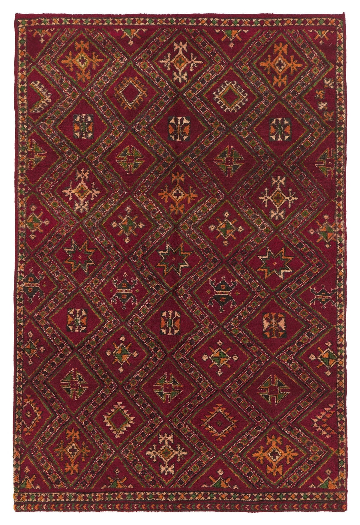 Vintage Moroccan Rug Qylon