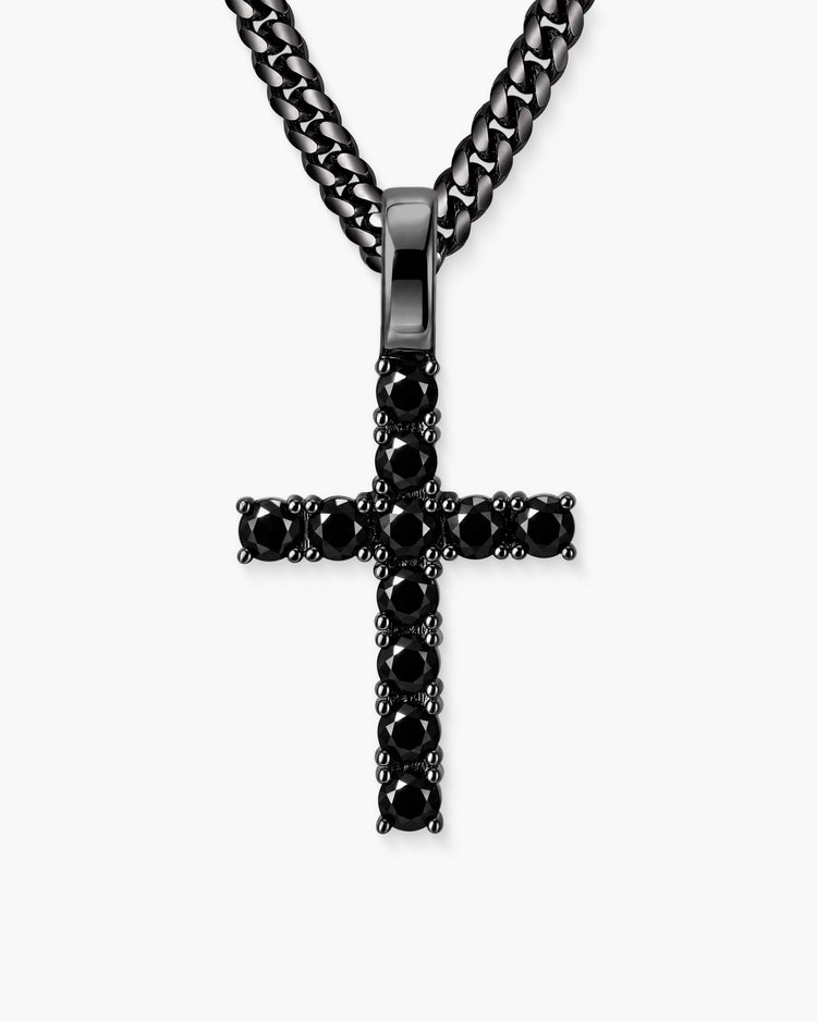 Micro Studded Cross Pendant