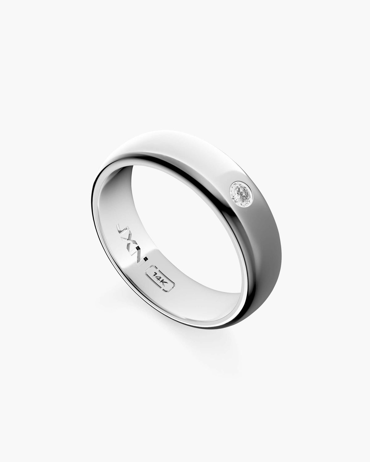Modern Classic Diamond Solitaire Band 6mm - JAXXON