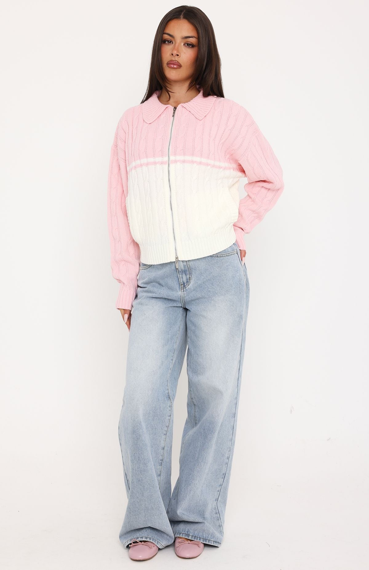 Winifred Knit Cardigan Strawberry Cream