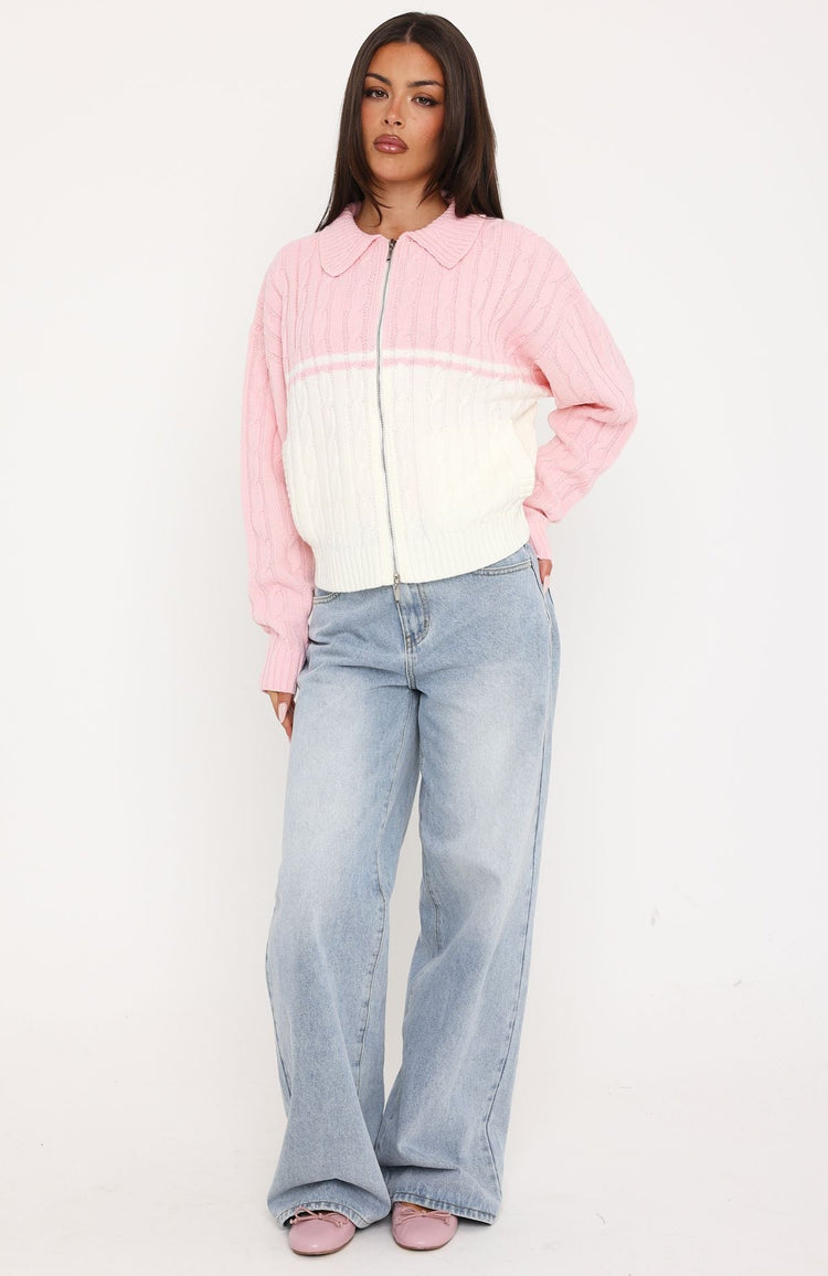 Winifred Knit Cardigan Strawberry Cream