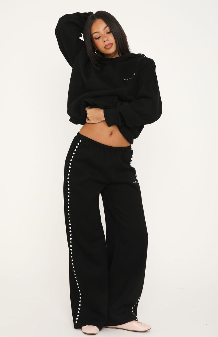 Shining Moment Wide Leg Sweatpants Black