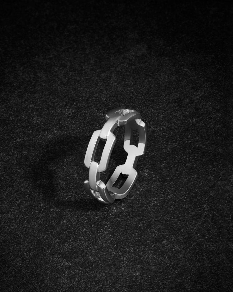 Women's Paperclip Ring Silver - JAXXON
