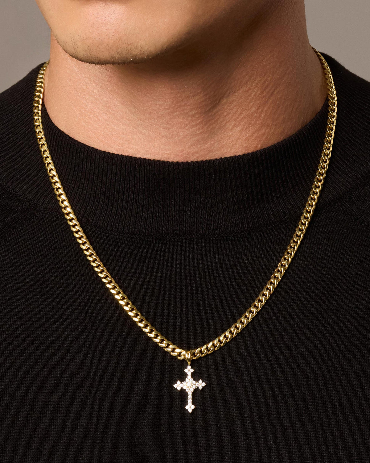 Pavé Cross Pendant