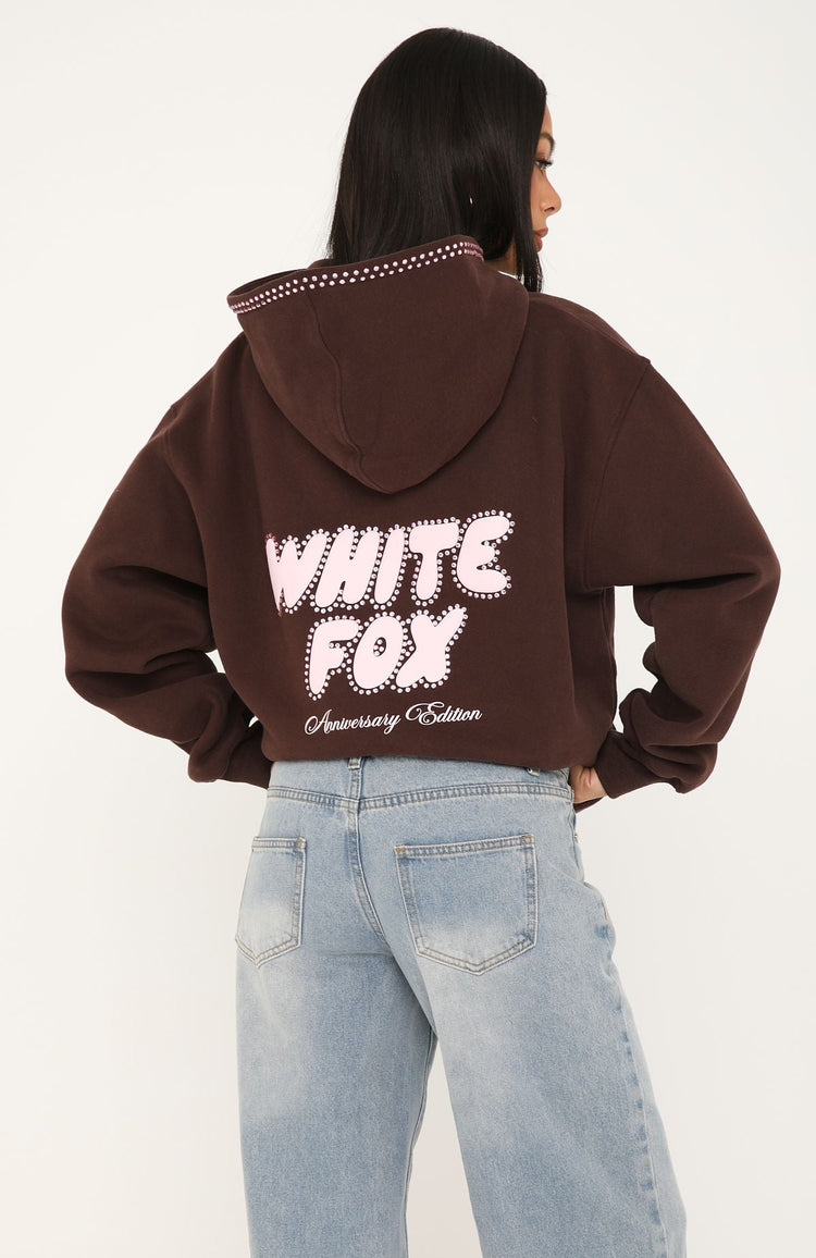 Vivid Light Oversized Hoodie Chocolate