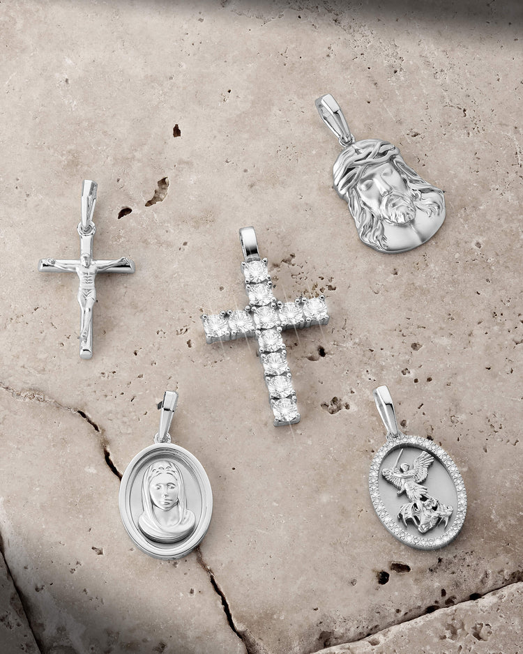 Micro Studded Cross Pendant - JAXXON