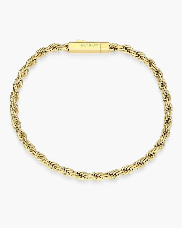 Women's Cuban + Rope Bracelet Stack - JAXXON