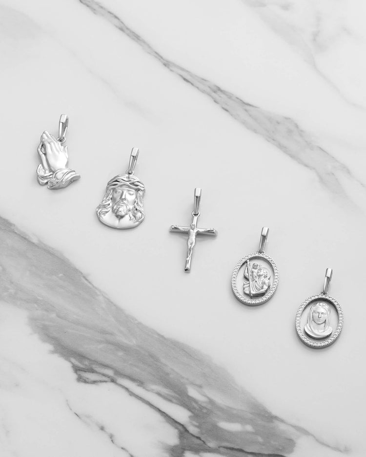 Studded St. Mary Pendant - JAXXON