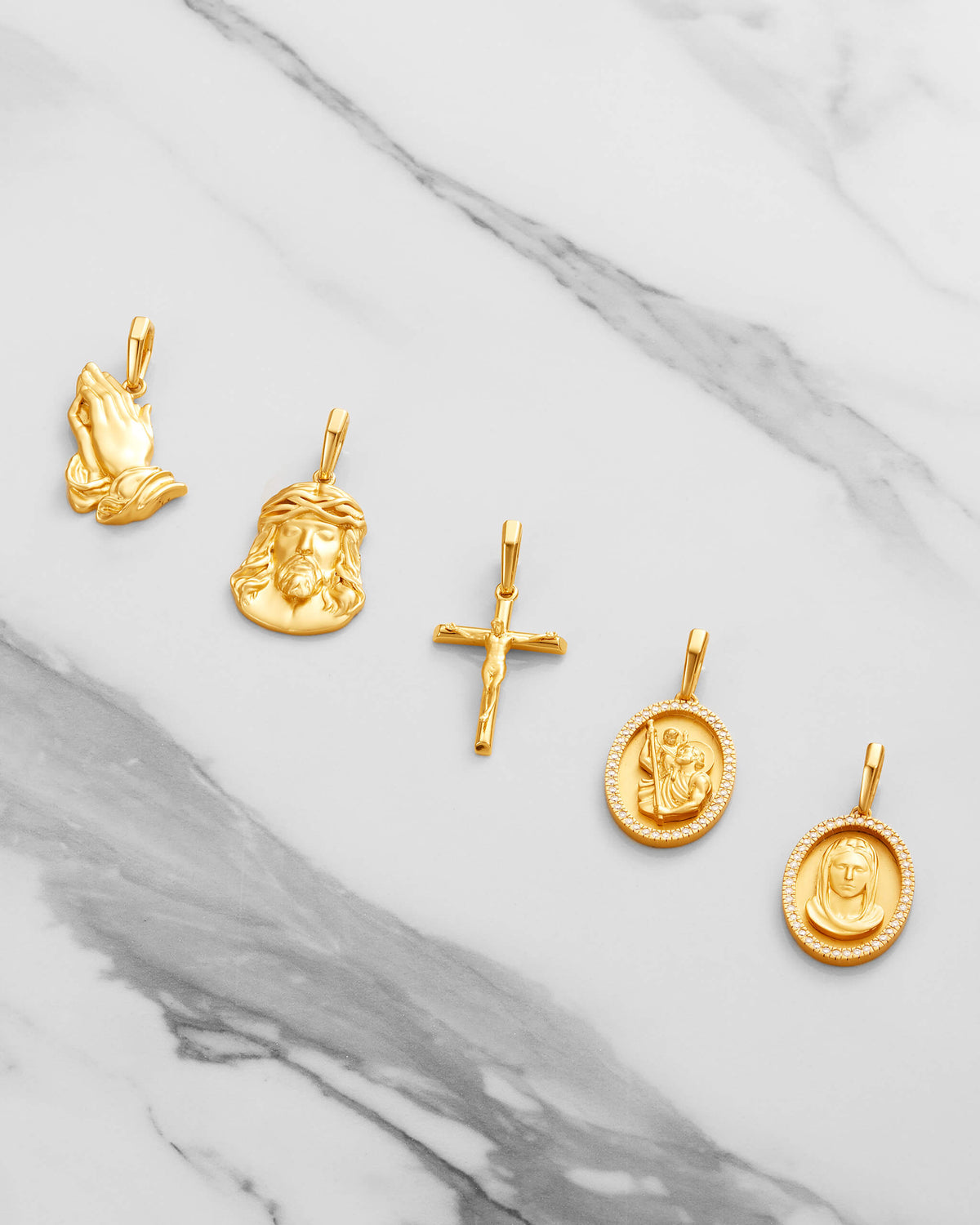 Studded St. Mary Pendant - JAXXON
