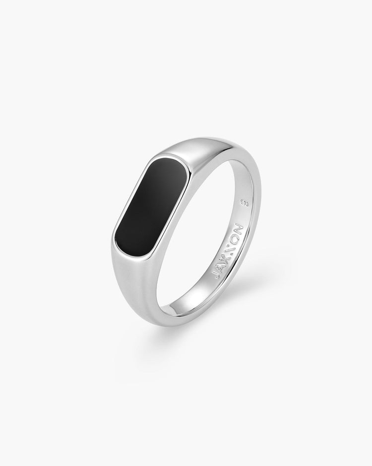 Stadium Signet Ring Silver - JAXXON