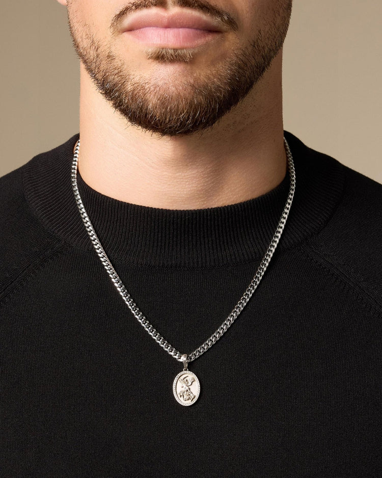 Studded St. Michael Pendant - JAXXON