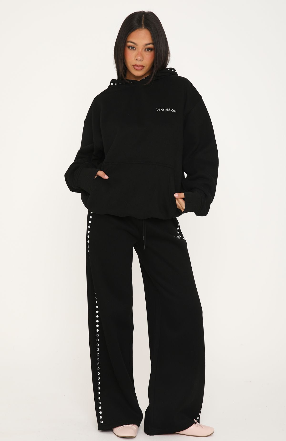 Shining Moment Oversized Hoodie Black