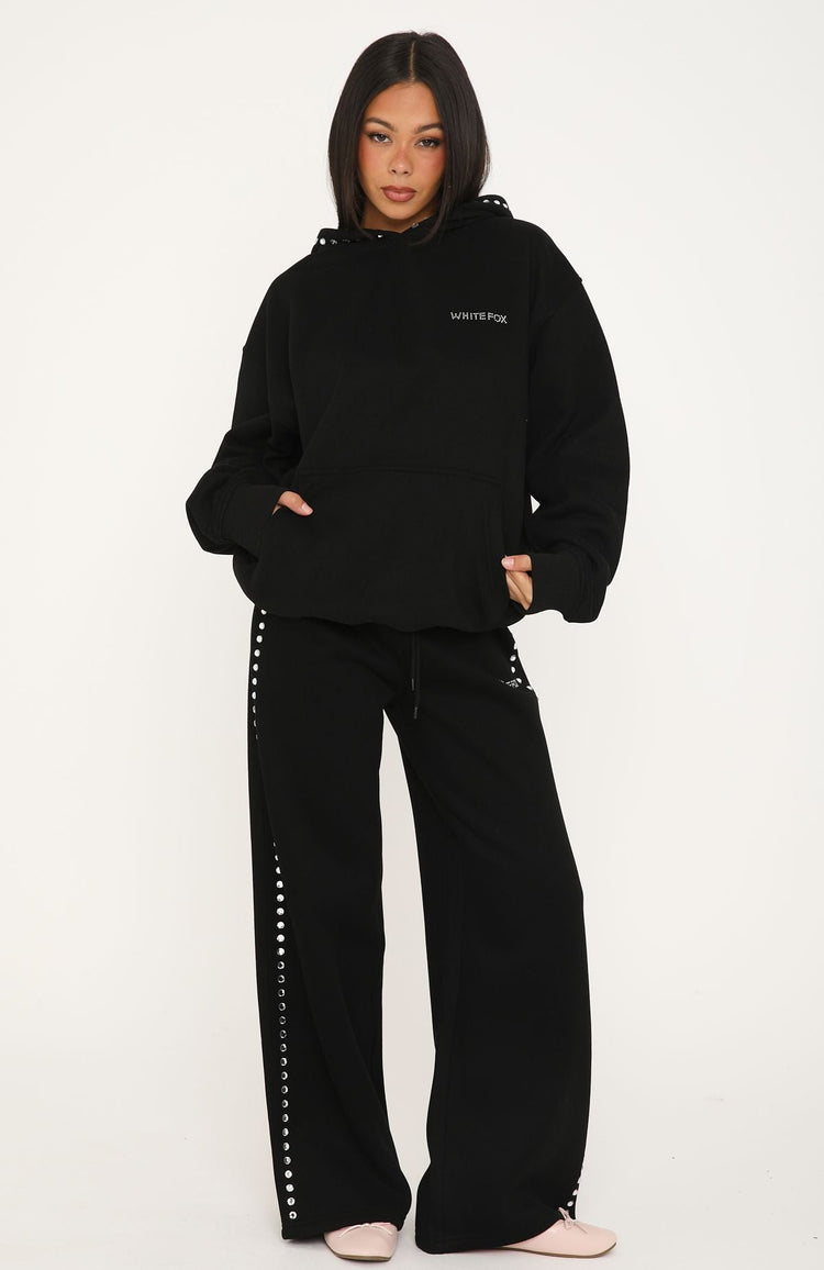 Shining Moment Oversized Hoodie Black