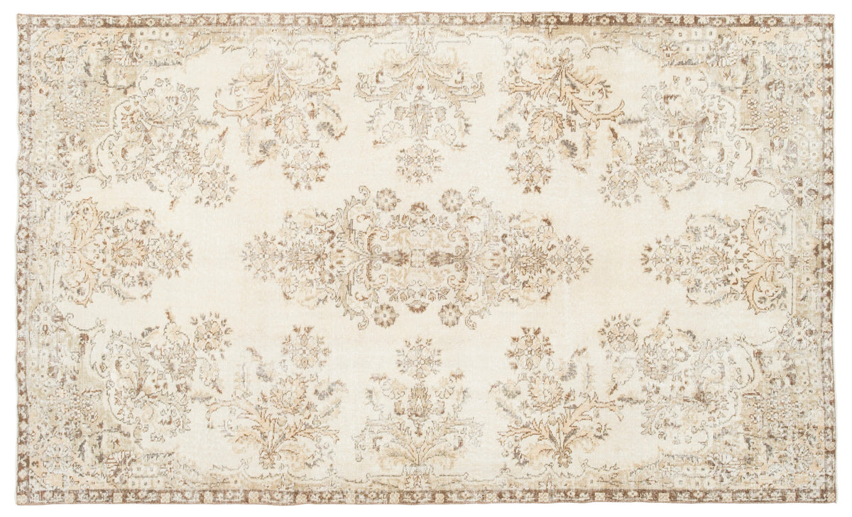 Vintage Distressed Rug Saruhan