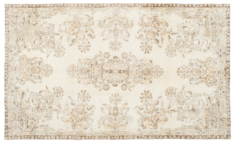 Vintage Distressed Rug Saruhan
