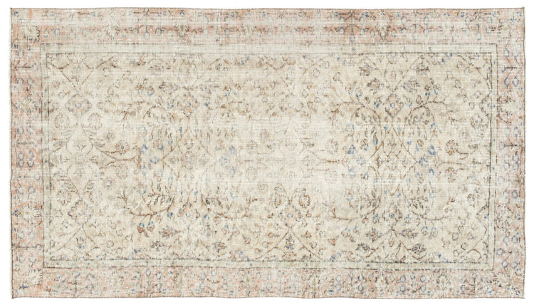 Vintage Distressed Rug Azzouz