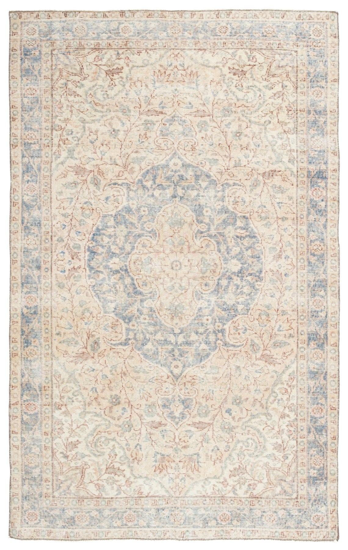 Vintage Distressed Rug Weine
