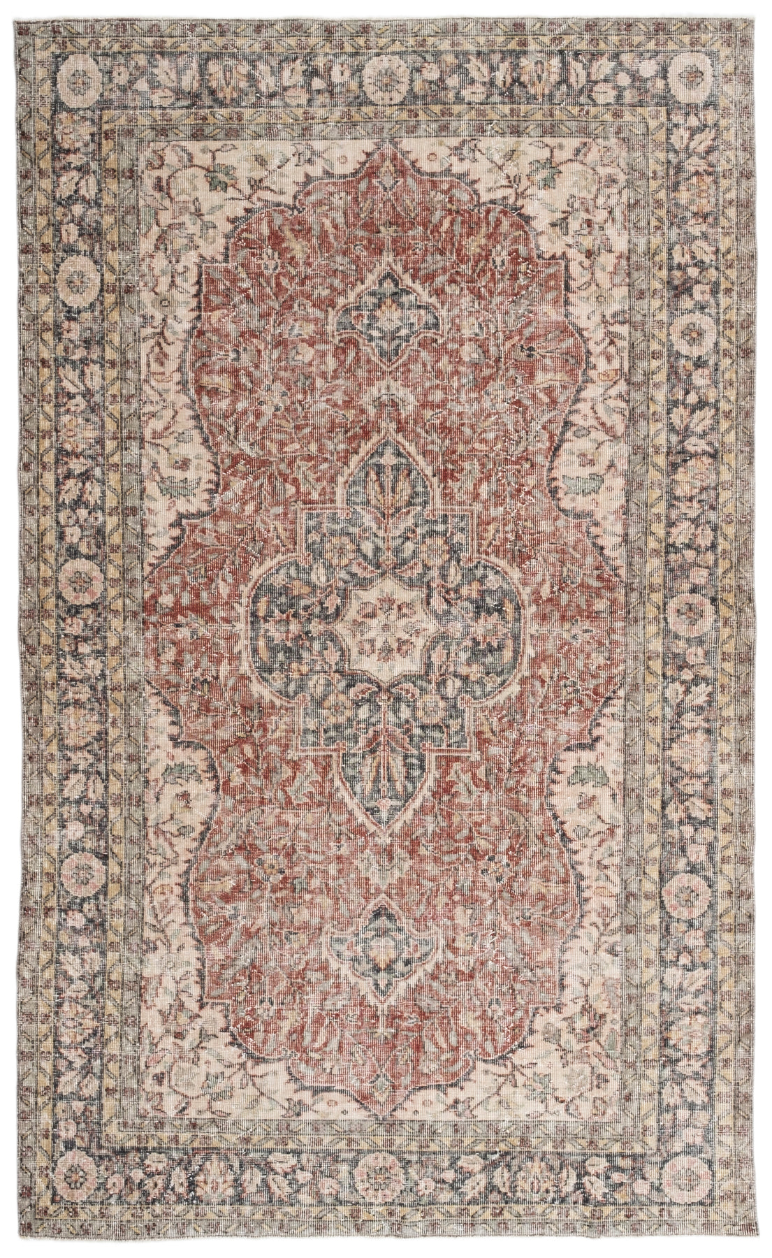 Vintage Distressed Rug Olnren