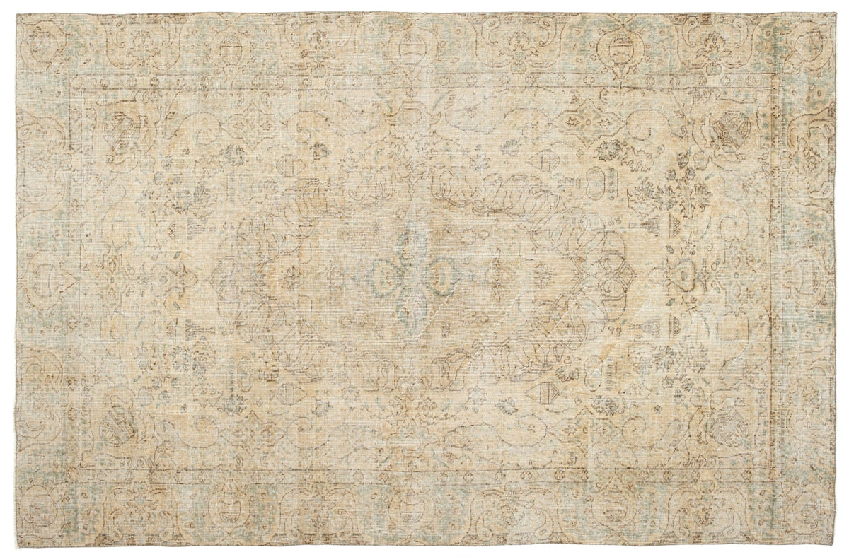 Vintage Distressed Rug Humam