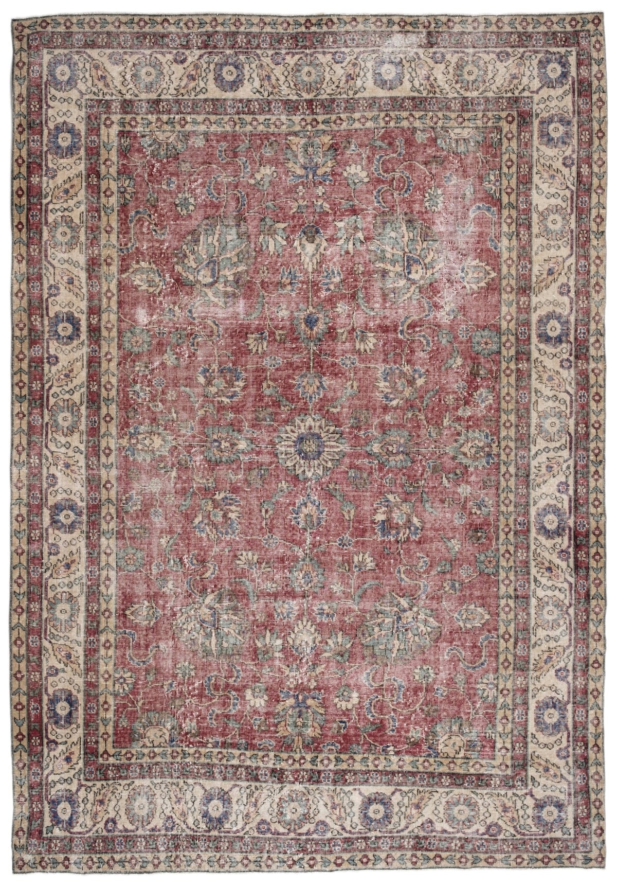 Vintage Distressed Rug Belris