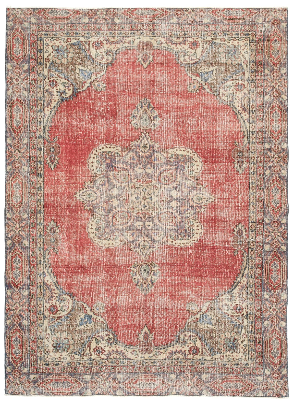 Vintage Distressed Rug Ninoslava