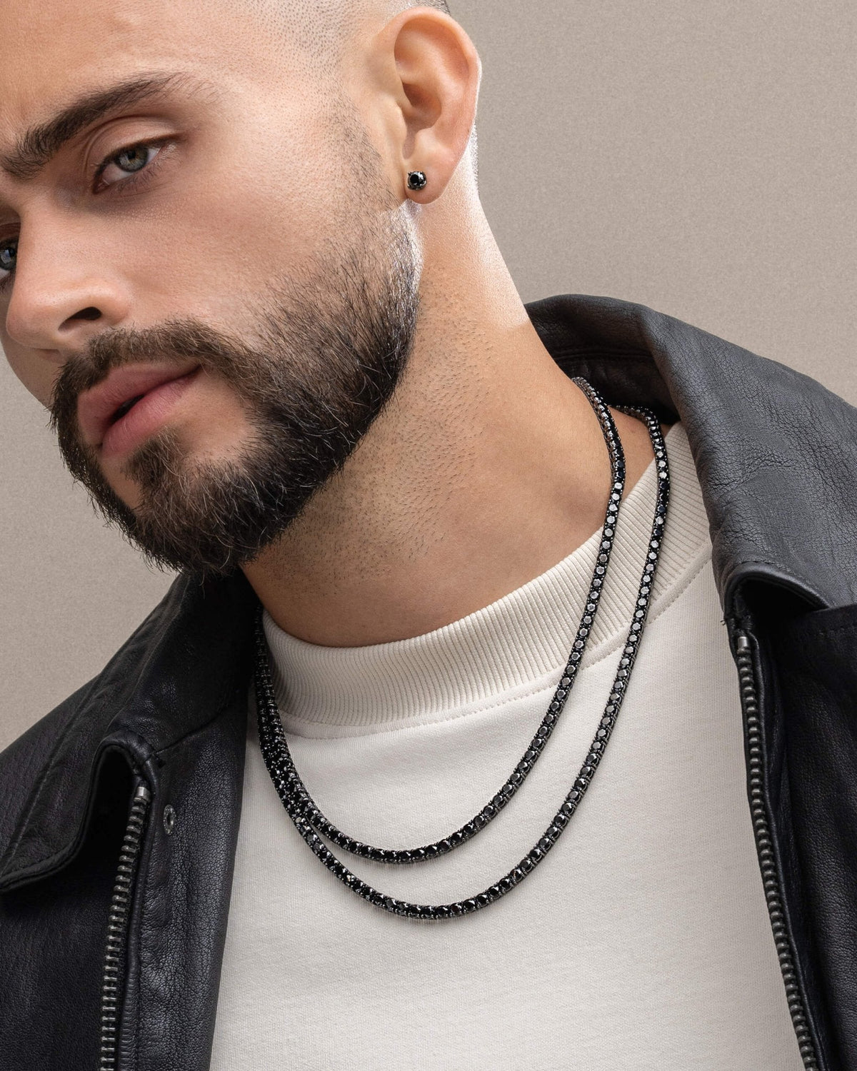 Tennis Chain Stack Round Cut - JAXXON