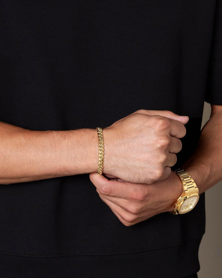 JX1 Chronograph Watch + Cuban Set 8mm - JAXXON