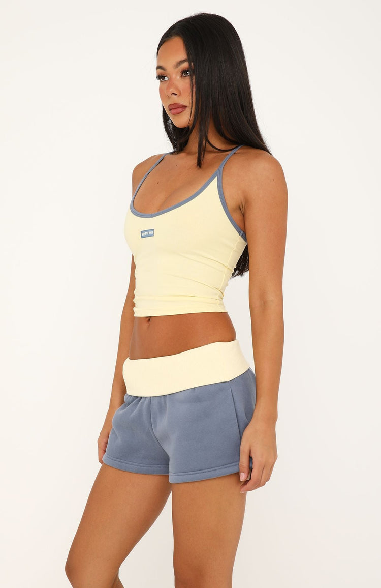 Higher Ground Racer Back Tank Top Lemon