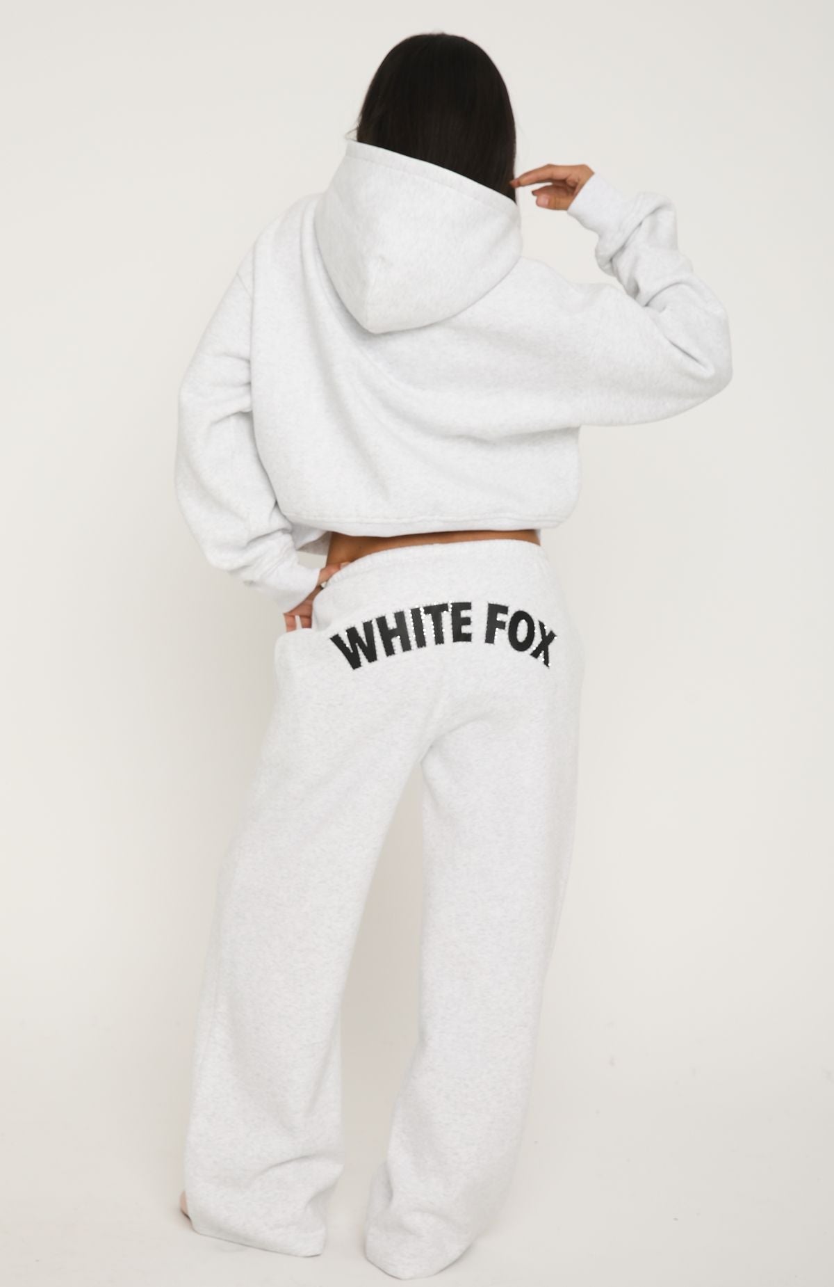 Anything For Love Wide Leg Sweatpants Grey Marle
