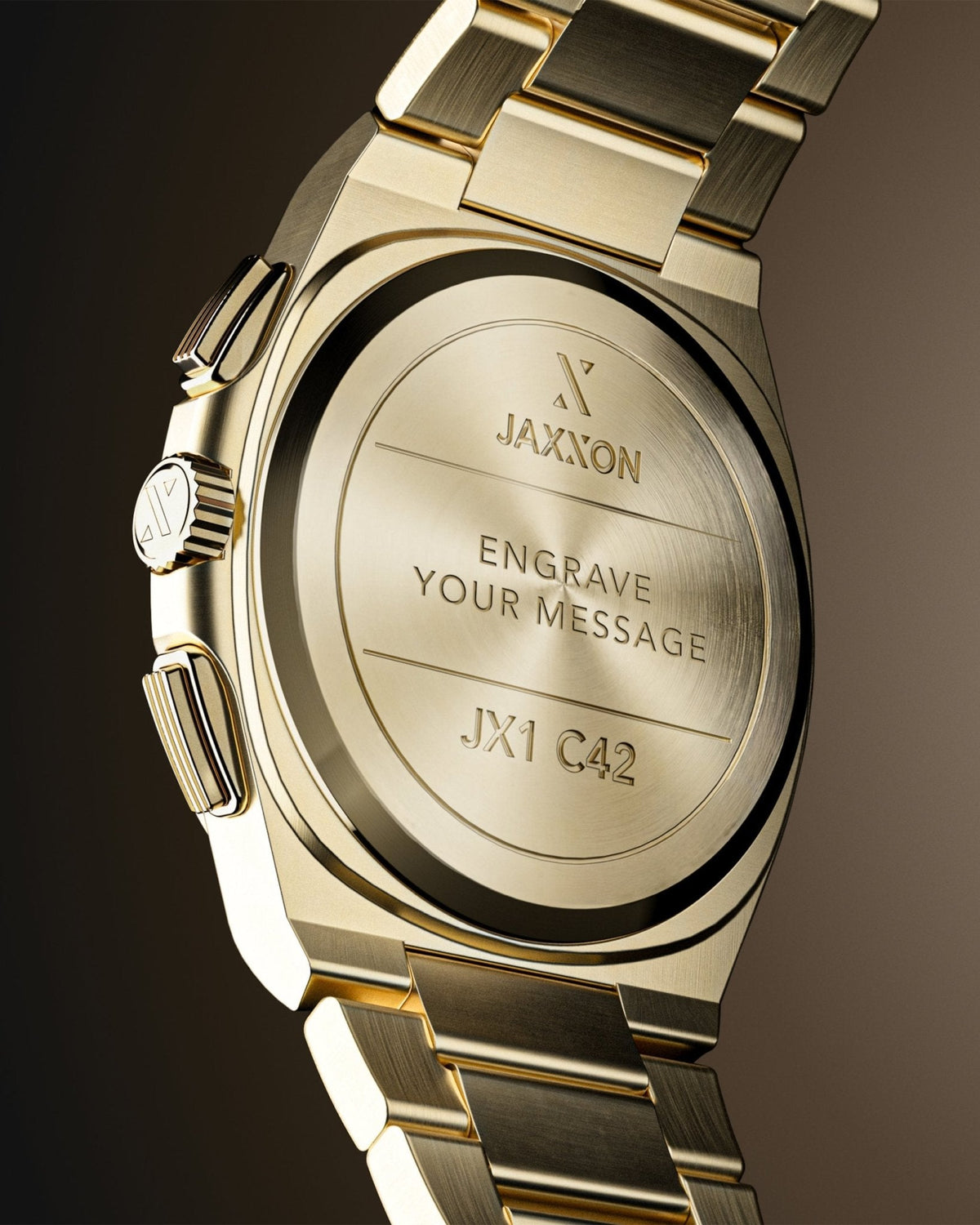 JX1 Chronograph Watch + Cuban Set 8mm - JAXXON