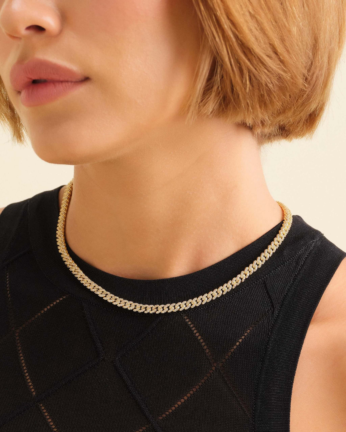 Women's Iced Out Cuban Link Chain 5mm - JAXXON