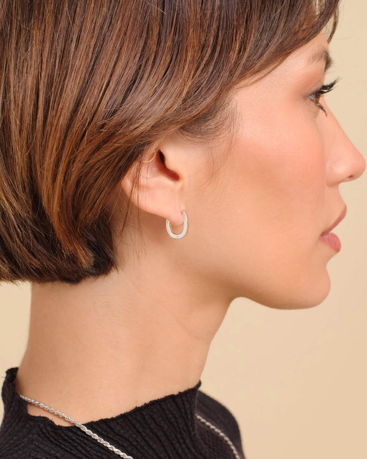 Women's Huggie Earrings - Silver - JAXXON