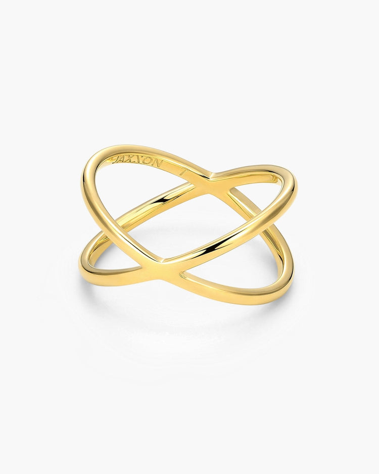 Women's Crossover Ring Gold - JAXXON