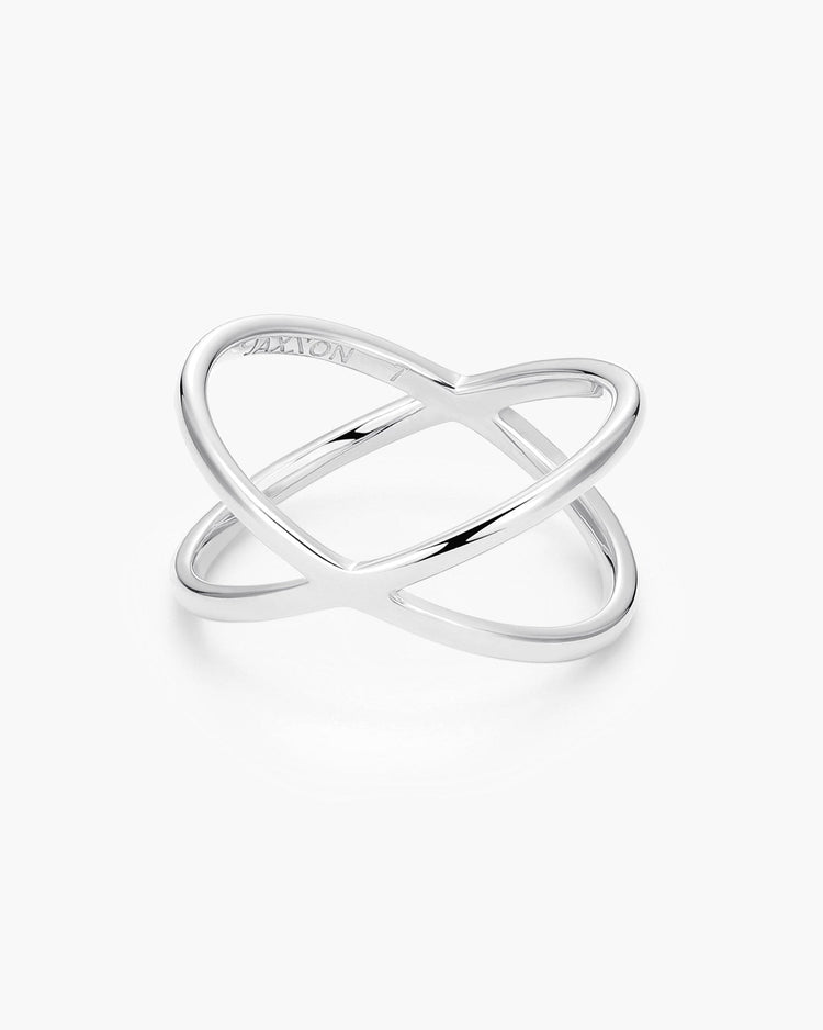 Women's Crossover Ring Silver - JAXXON