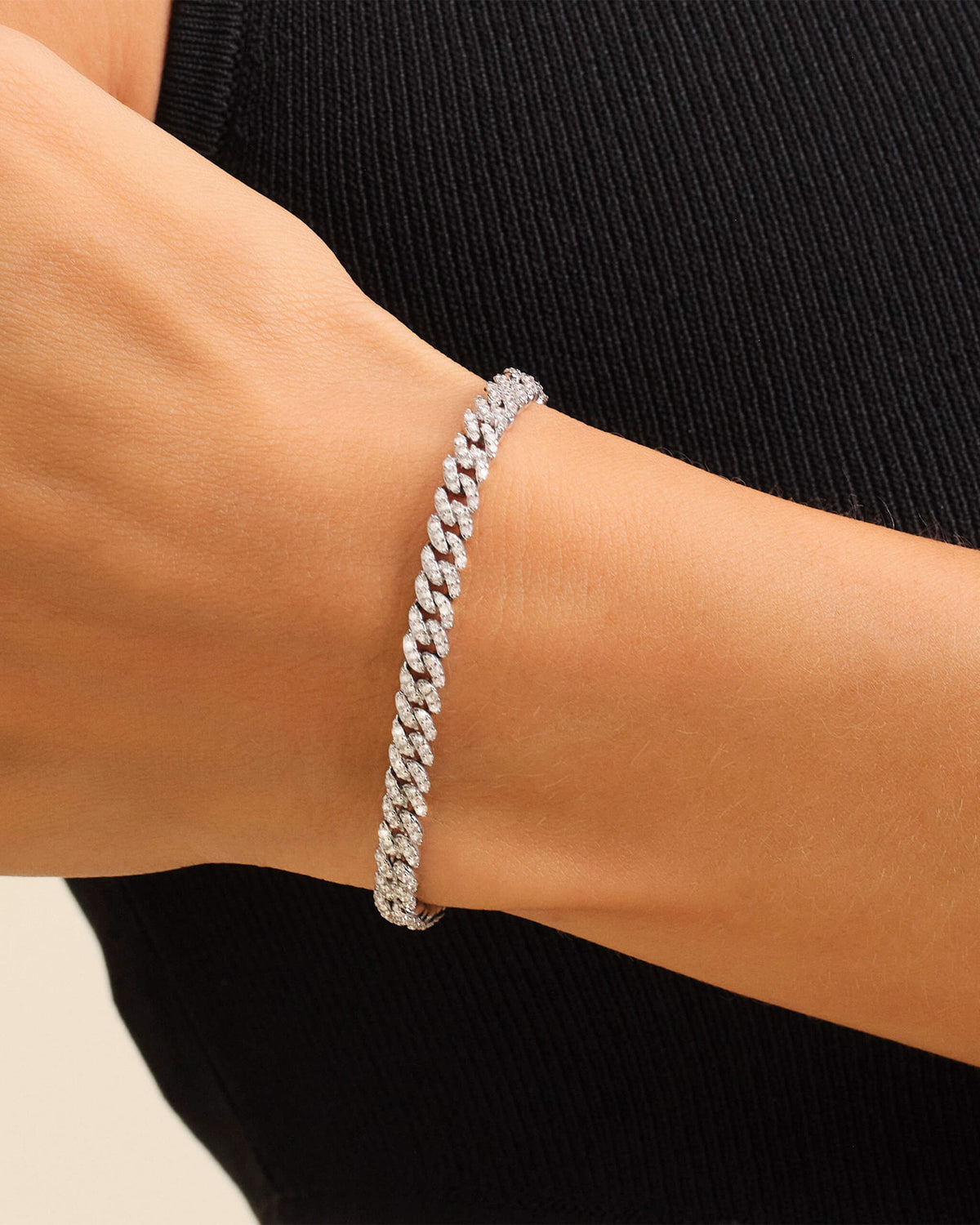 Women's Iced Out Cuban Link Bracelet 5mm - JAXXON