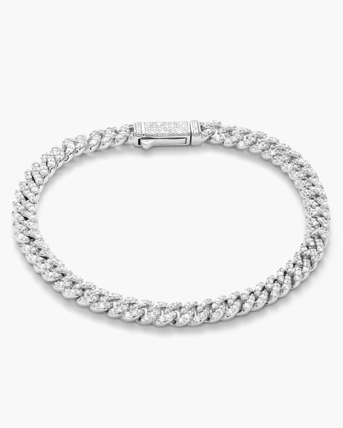 Women's Iced Out Cuban Link Bracelet 5mm - JAXXON