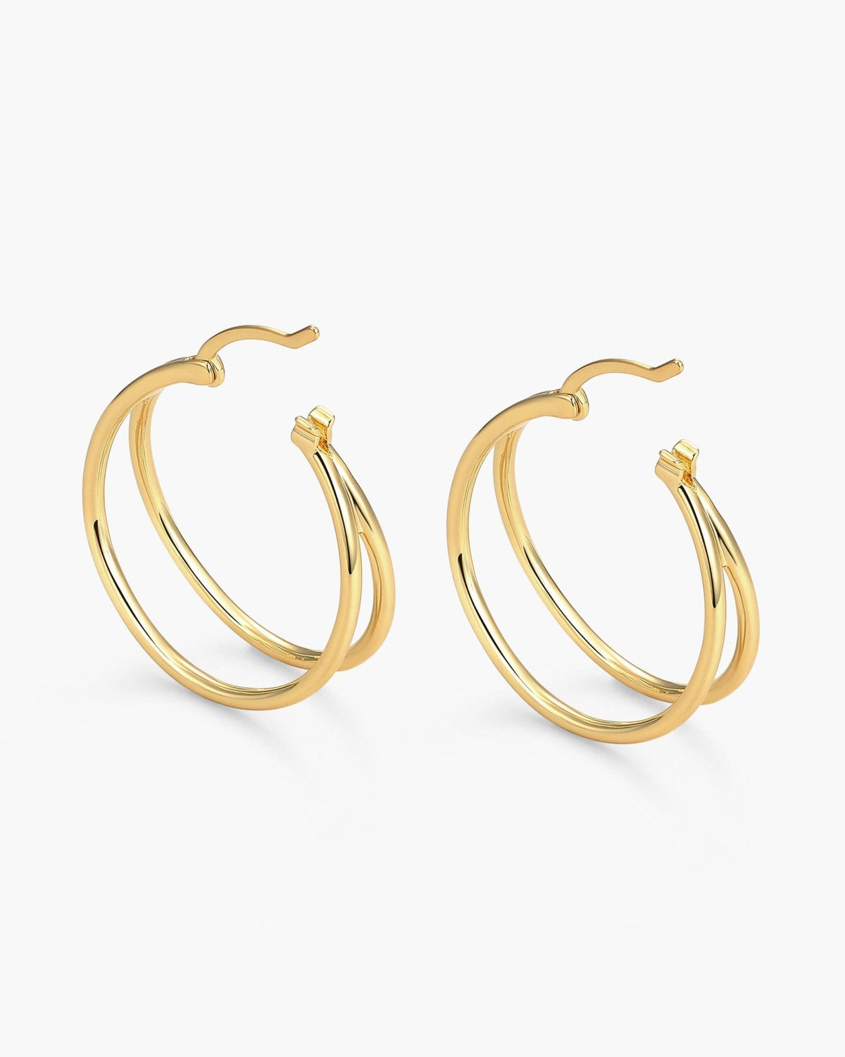 Women's Split Hoop Earrings - Gold - JAXXON