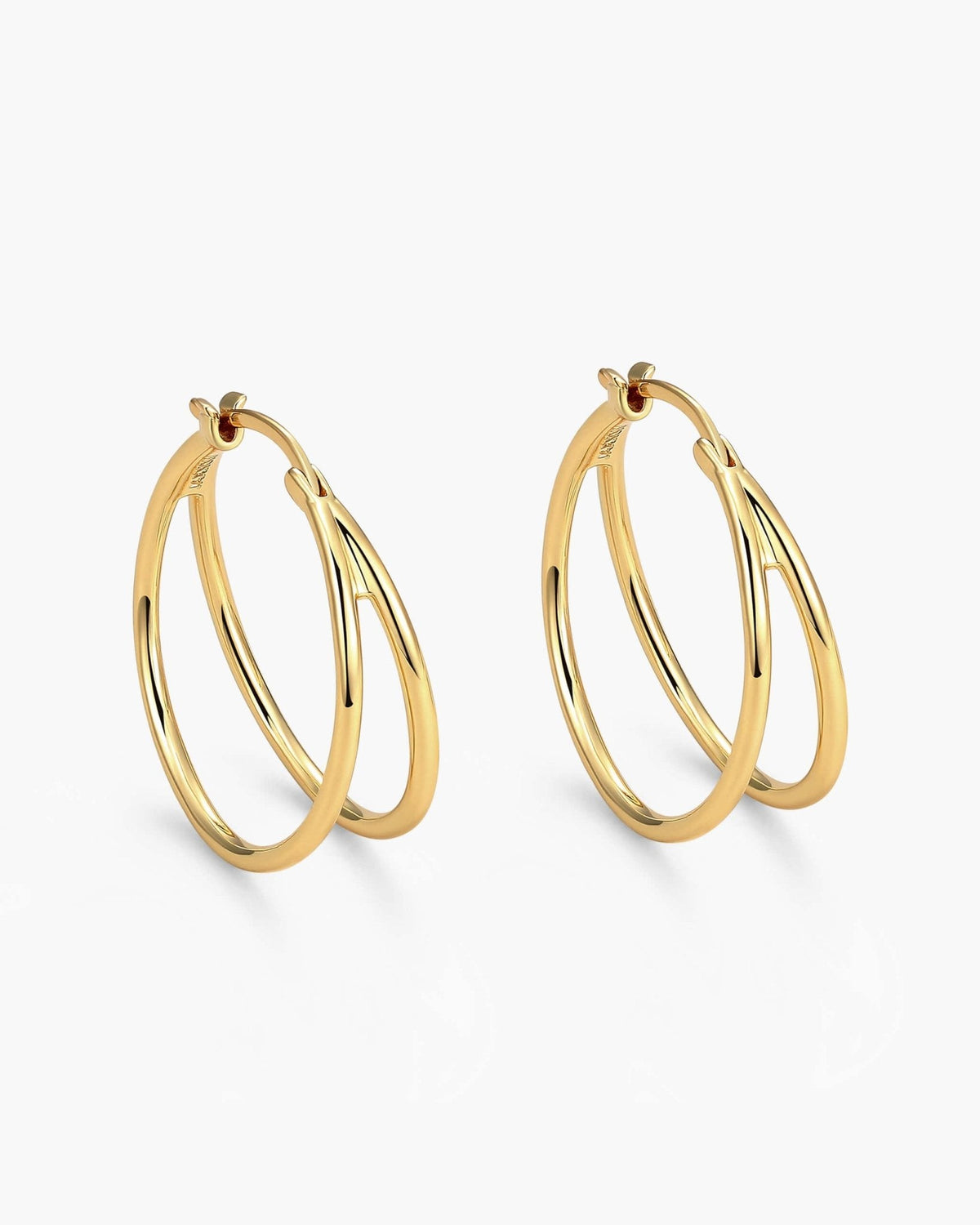 Women's Split Hoop Earrings - Gold - JAXXON