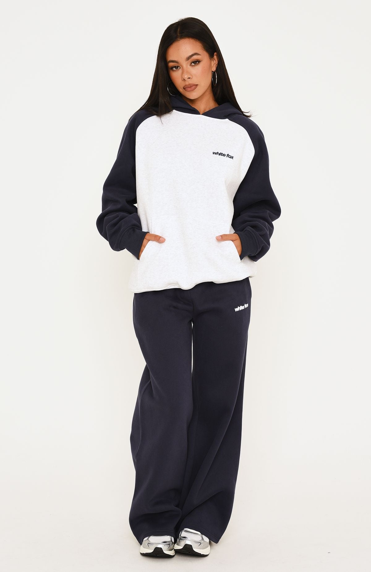 Loving It Here Wide Leg Sweatpants Navy