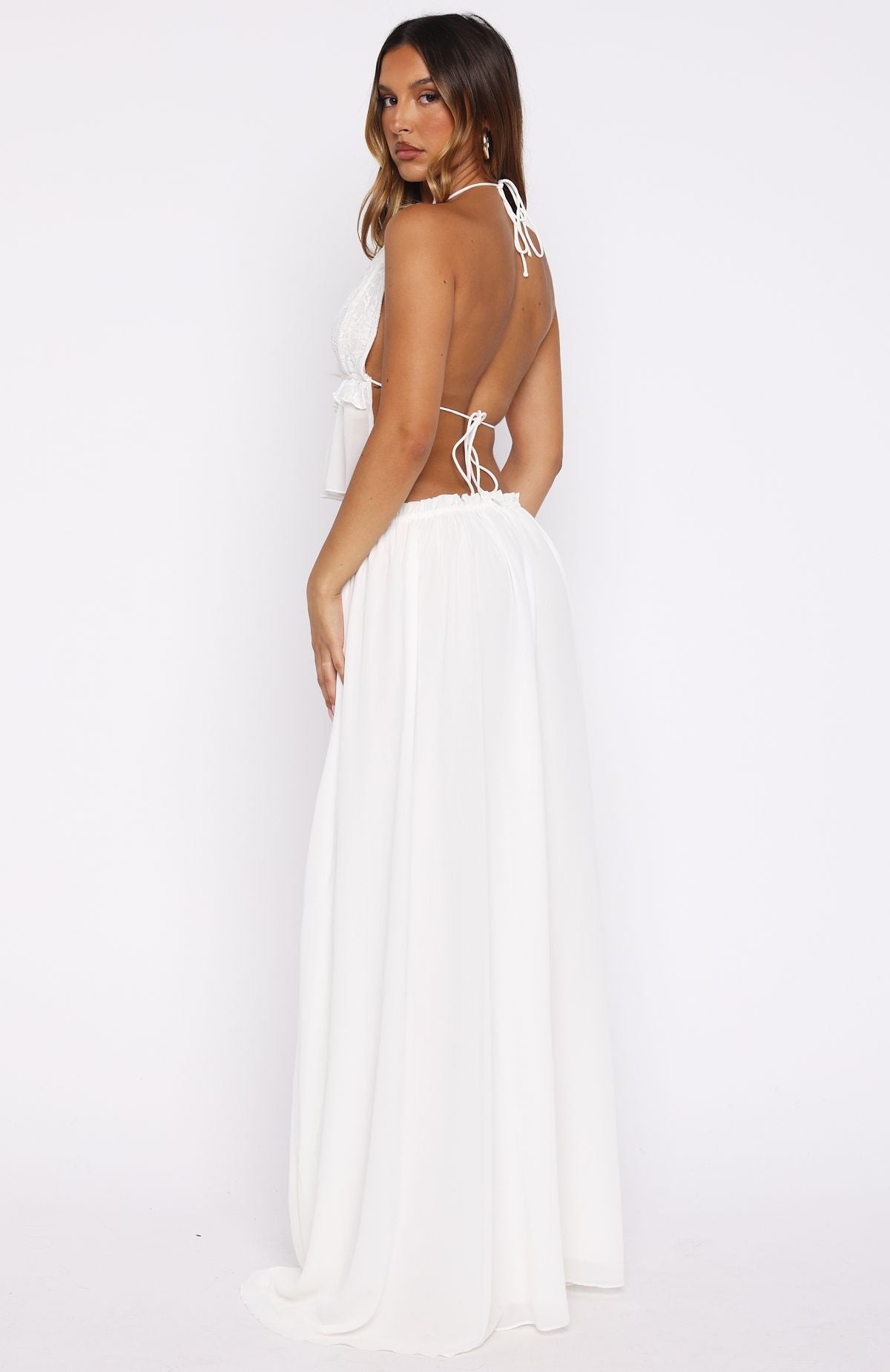 Pure Magic Maxi Skirt White